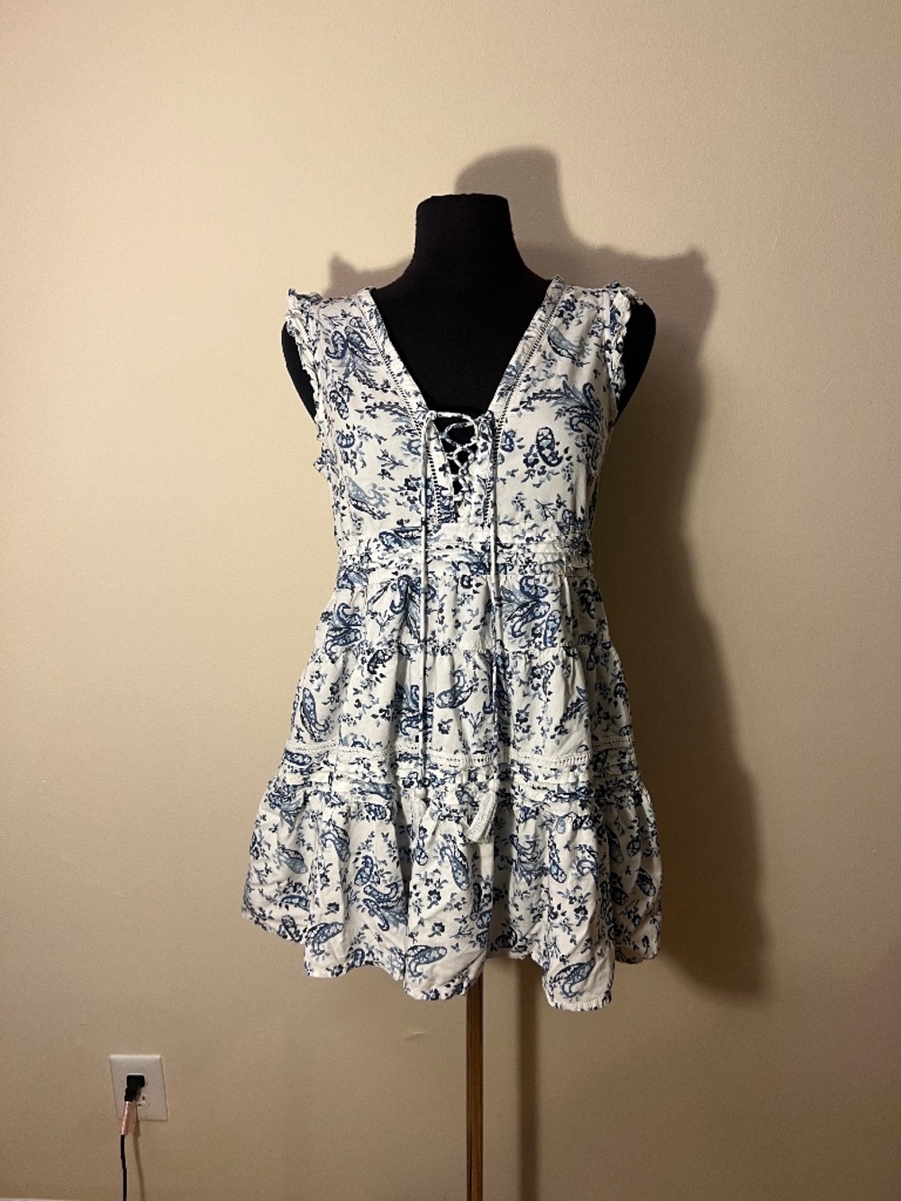 Lucky Brand Floral Paisley Summer Mini Dress